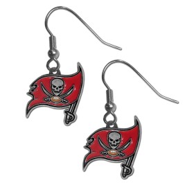 NFL Siskiyou Sports Womens Tampa Bay Buccaneers Dangle Earrings One Size Team Color