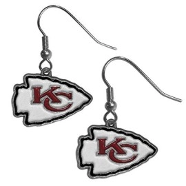 NFL Siskiyou Sports Womens Kansas City Chiefs Dangle Earrings One Size Team Color