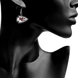 NFL Siskiyou Sports Womens Kansas City Chiefs Dangle Earrings One Size Team Color