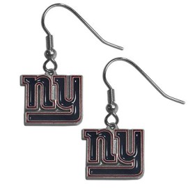 NFL Siskiyou Sports Womens New York Giants Dangle Earrings One Size Team Color