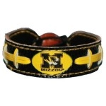 Missouri Tigers Team Color Football Bracelet