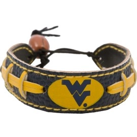 West Virginia Mountaineers Team Color Football Bracelet