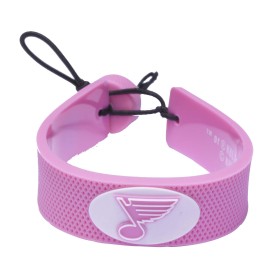 NHL St. Louis Blues NHL Pink Hockey Bracelet