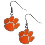 NCAA Siskiyou Sports Womens Clemson Tigers Dangle Earrings One Size Team Color