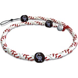 MLB Colorado Rockies Classic Frozen Rope Baseball Necklace