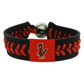 MLB St. Louis Cardinals Angry Bird Black Team Color Baseball Bracelet