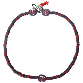 MLB Minnesota Twins Team color Frozen Rope Baseball Necklace