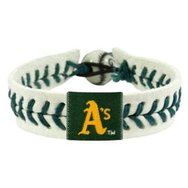 MLB Oakland Athletics Genuine Baseball Bracelet