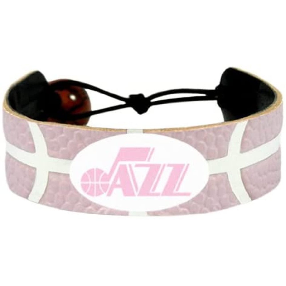 NBA Utah Jazz Pink Basketball Bracelet