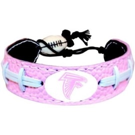 NFL Atlanta Falcons Pink Football Bracelet