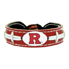 Rutgers Scarlet Knights Team Color Football Bracelet