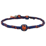 MLB New York Mets Team color Frozen Rope Baseball Necklace