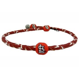 MLB St Louis cardinals Team color Frozen Rope Baseball Necklace