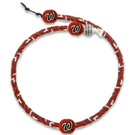 MLB Washington Nationals Team color Frozen Rope Baseball Necklace