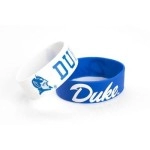 NCAA Duke Blue Devils Silicone Rubber Bracelet, 2-Pack