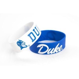 NCAA Duke Blue Devils Silicone Rubber Bracelet, 2-Pack