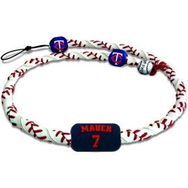 MLB Minnesota Twins NecklaceFrozen Rope Classic Baseball Joe Mauer, Team Colors, One Size