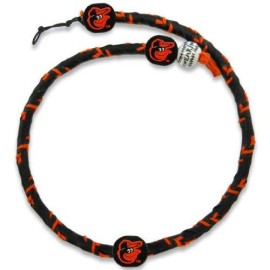 GameWear MLB Baltimore Orioles TFR-MLB-BAO-1-C Baltimore Orioles Cap Logo Team Color Frozen Rope Baseball Necklace,One Size,