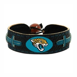 NFL Jacksonville Jaguars Football Bracelet, One Size, Black