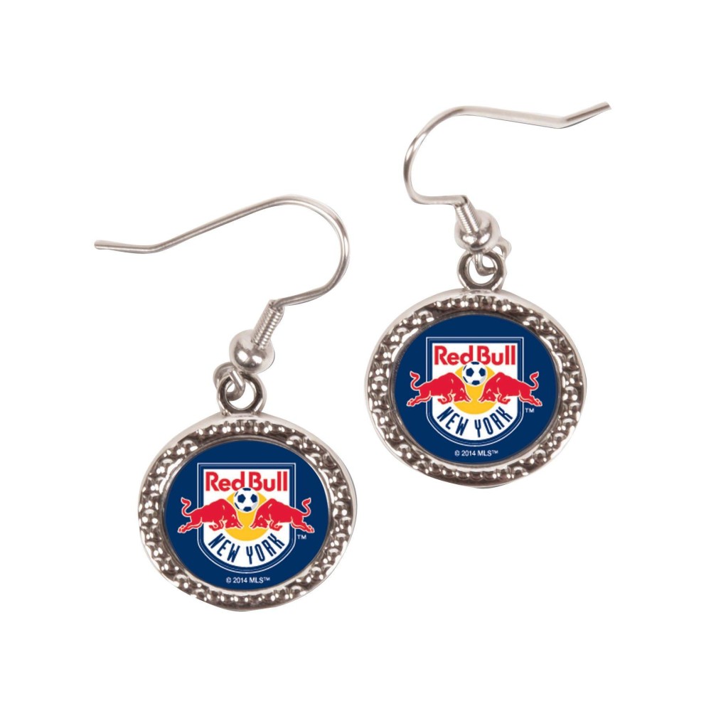 MLS New York Red Bulls Jersey Earrings, Large, Multi