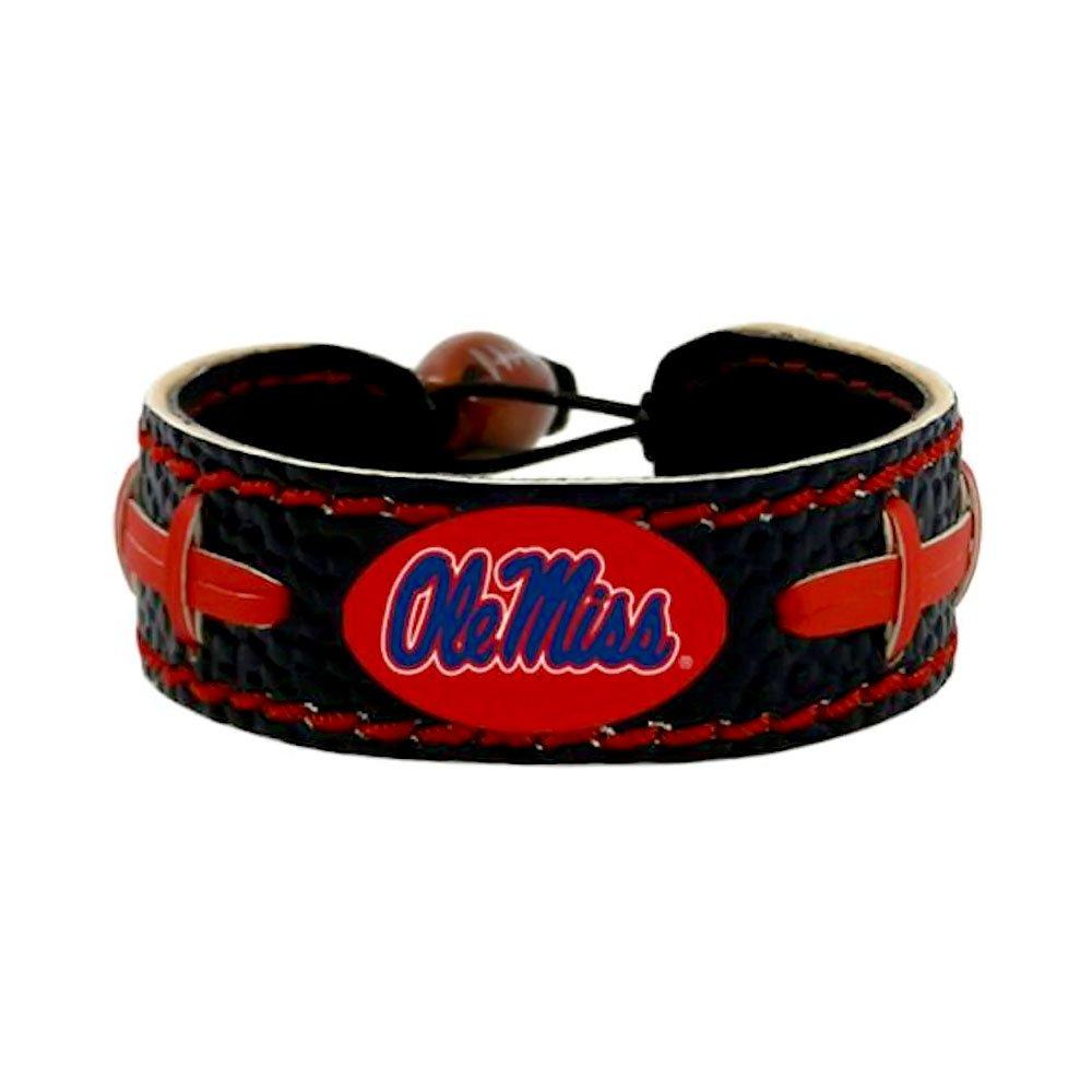 Gamewear CFB Ole Miss Rebels Football Bracelet, One Size, Black