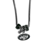 NFL Siskiyou Sports Womens New York Jets Euro Bead Necklace 18 inch Team Color