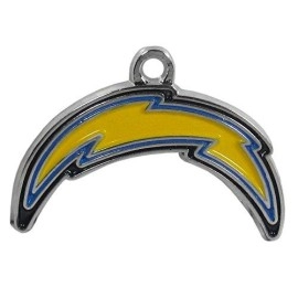 NFL Siskiyou Sports Womens Los Angeles Chargers Euro Bead Necklace 18 inch Team Color