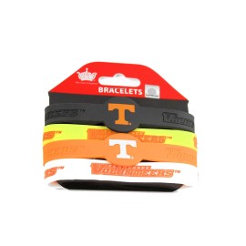 NcAA Tennessee Volunteers Silicone Bracelets, 4-Pack
