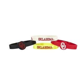 NcAA Oklahoma Sooners Silicone Bracelets, 4-Pack