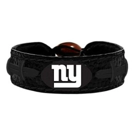 New York Giants Bracelet Team Color Tonal Black Football CO