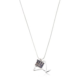 NFL Siskiyou Sports Womens New York Giants State Charm Necklace 18 inch Team Color