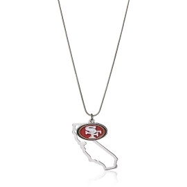 NFL Siskiyou Sports Womens San Francisco 49ers State Charm Necklace 18 inch Team Color