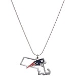 NFL Siskiyou Sports Womens New England Patriots State Charm Necklace 18 inch Team Color