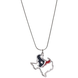 NFL Siskiyou Sports Womens Houston Texans State Charm Necklace 18 inch Team Color