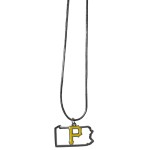 Siskiyou Sports MLB Pittsburgh Pirates Necklace chain with State Shape charm, Team colors, One Size