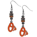 Siskiyou Sports MLB Baltimore Orioles Earrings Fish Hook Post Euro Style, Team Colors, One Size