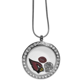 NFL Siskiyou Sports Womens Arizona Cardinals Locket Necklace 18 inch Team Color
