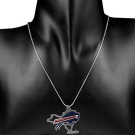 NFL Siskiyou Sports Womens Buffalo Bills State Charm Necklace 18 inch Team Color