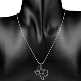 NFL Siskiyou Sports Womens Dallas Cowboys State Charm Necklace 18 inch Team Color