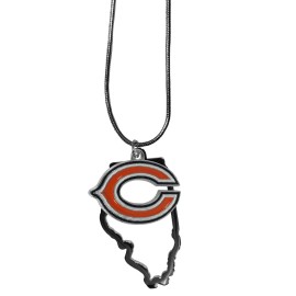 NFL Siskiyou Sports Womens Chicago Bears State Charm Necklace 18 inch Team Color