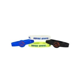 Aminco NcAA Boise State Broncos Silicone Bracelets, 4-Pack