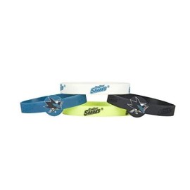 Aminco NHL San Jose Sharks Silicone Bracelets, 4-Pack