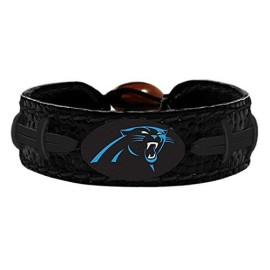 NFL Carolina Panthers BraceletTeam Color Tonal Black, Team Color Tonal Black, One Size