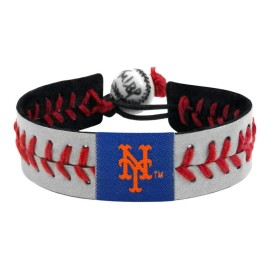 GameWear MLB New York Mets Baseball Bracelet, One Size, Reflective