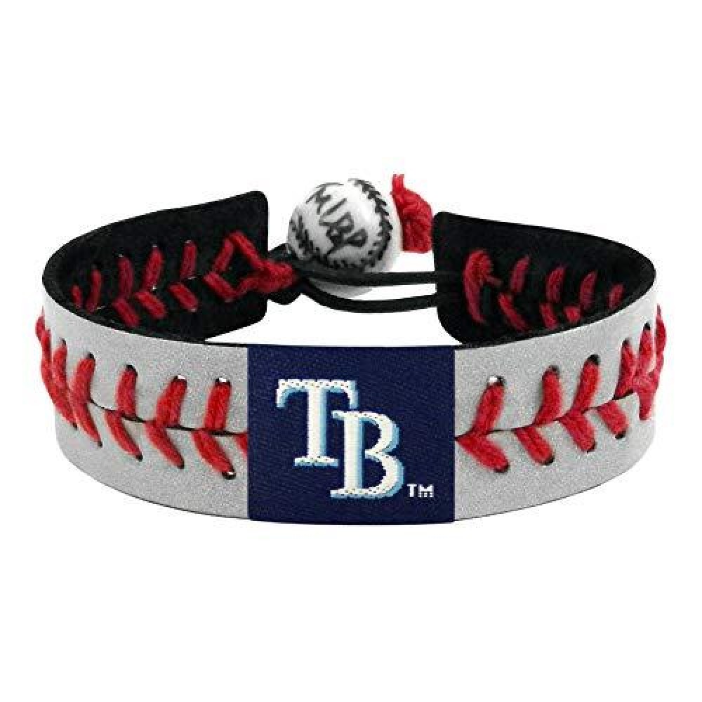 MLB Tampa Bay Rays Baseball Bracelet, One Size, Reflective