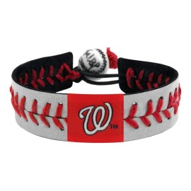 MLB Washington Nationals Baseball Bracelet, One Size, Reflective