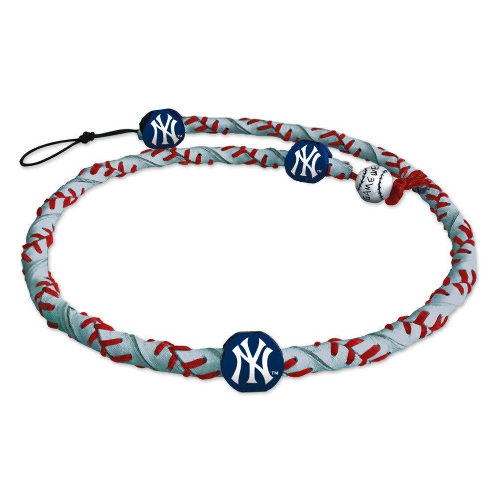 GameWear MLB New York Yankees NecklaceFrozen Rope Reflective Baseball, Team Colors, One Size, RFR-MLB-NEY-C