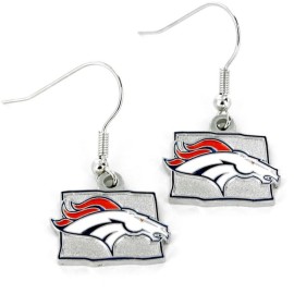 Denver Broncos Earrings State Design - Special Order