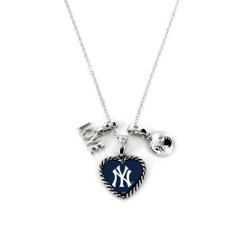 Aminco MLB New York Yankees Team ColorNecklace Charm, Team Colors, One Size