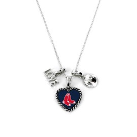 Aminco MLB Boston Red Sox Team ColorNecklace Charm, Team Colors, One Size